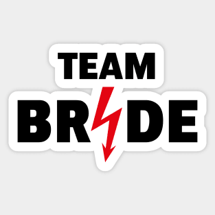 Team Bride Flash (Hen Night / Bachelorette Party / 2C / POS) Sticker